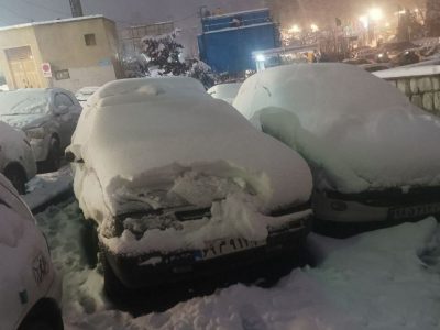 برف در مازندران